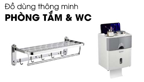 đồ dùng tiện ích, thông minh cho phòng tắm