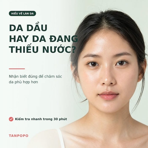Da dầu hay da thiếu nước?