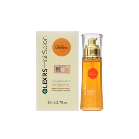 Dầu Dưỡng Tóc Olexrs Pure 100% Argan Oil Collagen Complex 80ml