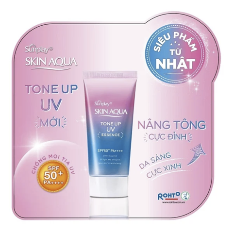 Tinh Chất Chống Nắng Sunplay Hiệu Chỉnh Sắc Da Skin Aqua Tone Up UV Essence Lavender SPF50+/PA++++ 50g