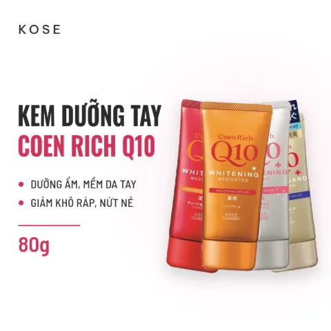 Kem Dưỡng Da Tay Kose Coen Rich Q10 80g