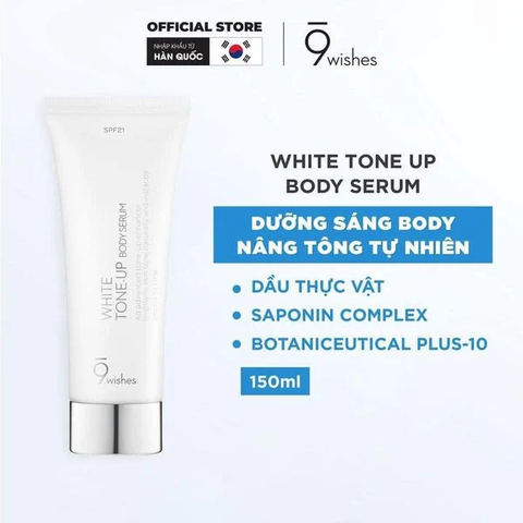Kem Dưỡng Nâng Tone, Sáng Da Toàn Thân 9Wishes White Tone-Up Body Serum