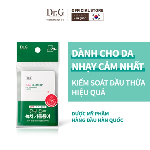 Giấy Thấm Dầu Dr.G RED Blemish Oil Control Paper (70 Miếng)