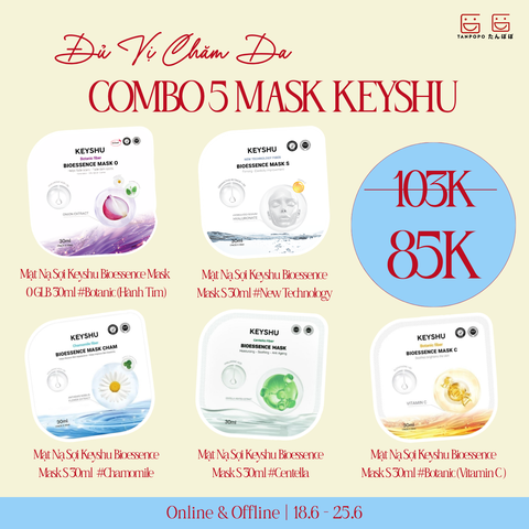 COMBO Mặt Nạ Keyshu