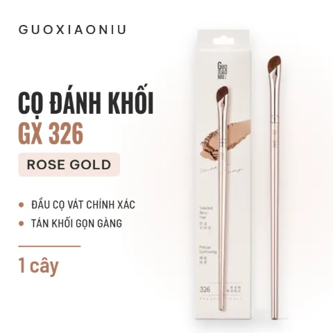 Cọ Đánh Khối Guoxiaoniu GXCKG326 Rose Gold 326 Precise Contouring