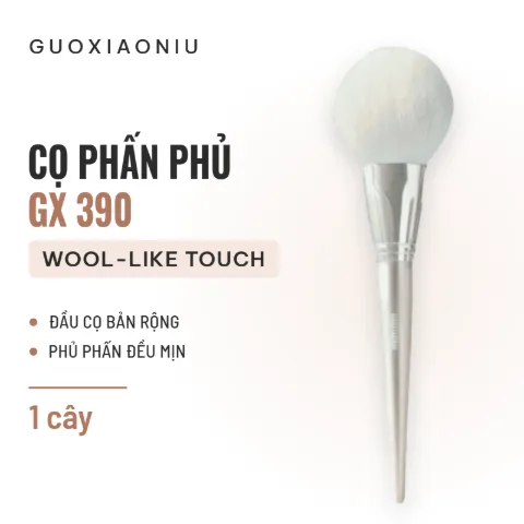 Cọ Phấn Phủ Guoxiaoniu GXCPG390 Rose Gold 390 Flat Top Loose