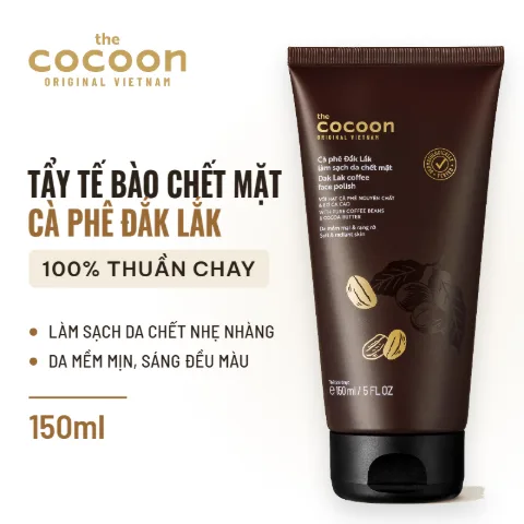 Tẩy Tế Bào Chết Mặt Cà Phê Đắk Lắk Cocoon Face Polish 150ml