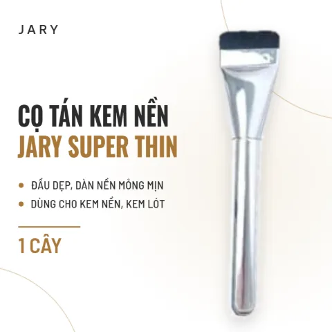 Cọ Tán Kem Nền Lỏng Đầu Dẹp Jary Super Thin Foundation Brush
