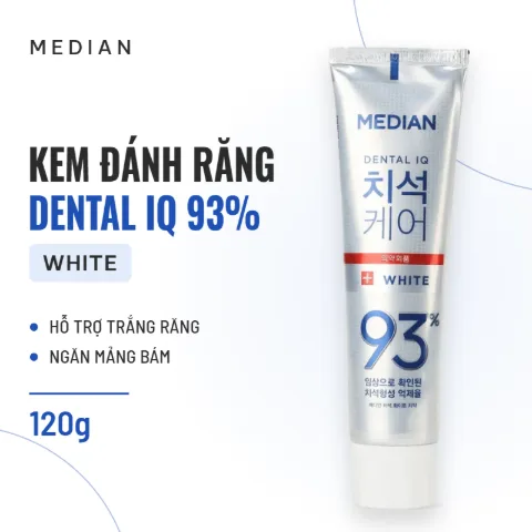 Kem Đánh Răng Median Dental IQ White 93% 120g (Mẫu Mới)