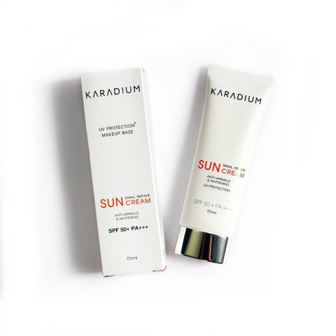 Kem Chống Nắng Karadium Snail Repair Sun Cream SPF 50+ 70ml