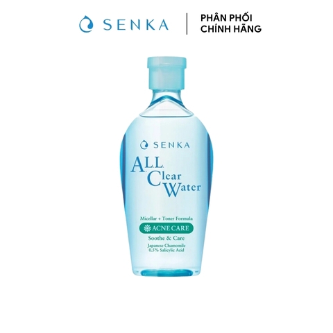 Nước Tẩy Trang Senka Micellar Acne Care (Làm Giảm Và Ngăn Ngừa Mụn)