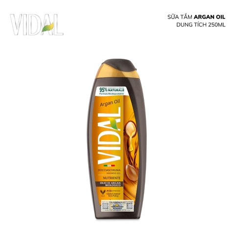 Sữa Tắm Phục Hồi Tái Tạo Vidal Argan Oil 250ml