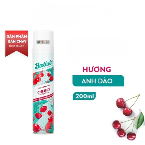 Gội Khô Batiste Dry Shampoo Cherry Hương Quả Đào