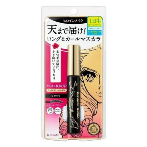 Mascara Kiss Me Heroine Nâng Cong Và Dài Mi Long Up Super Waterproof