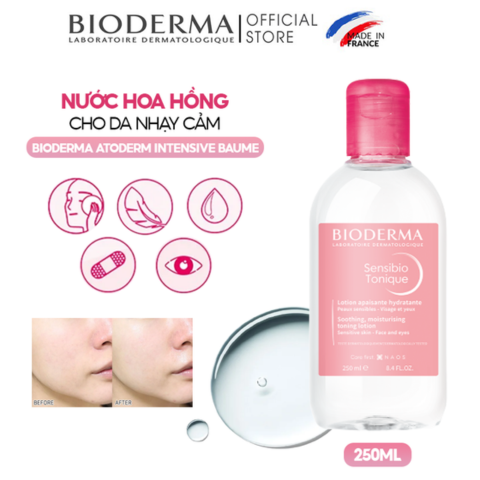 Nước Hoa Hồng Cho Da Nhạy Cảm Bioderma Sensibio Tonique (Nhập Khẩu)