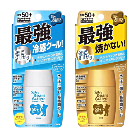Kem Chống Nắng Omi Sun Bears Active SPF50+ 30g (Mẫu Mới)