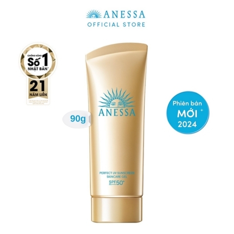 Gel Chống Nắng Anessa Dưỡng Ẩm Bảo Vệ Hoàn Hảo Perfect UV Sunscreen Skincare (Vàng) (Mẫu Mới)