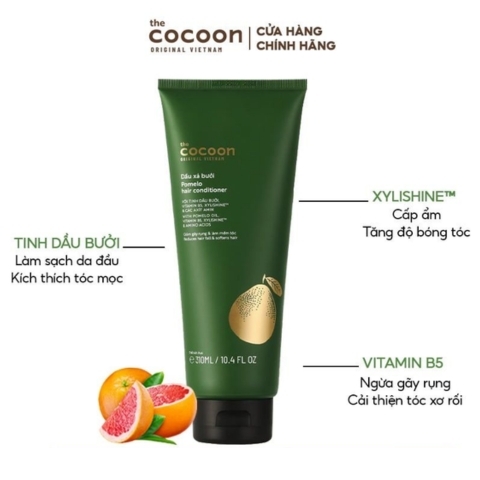 Dầu Xả Bưởi Cocoon Làm Mềm Tóc Pomelo Hair Conditioner