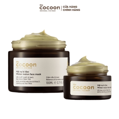 Mặt Nạ Bí Đao Cocoon Giảm Dầu Và Mụn Winter Melon Face Mask