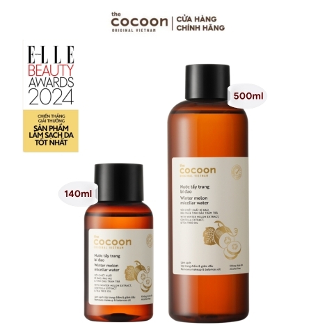 Nước Tẩy Trang Bí Đao Cocoon Winter Melon Micellar Water (Mẫu Mới)