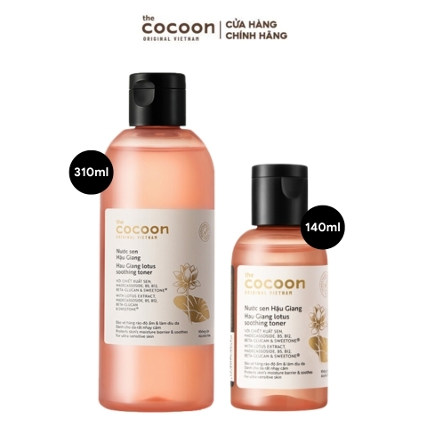 Nước Hoa Hồng Cocoon Sen Hậu Giang Lotus Soothing Toner