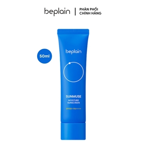 Kem Chống Nắng Hóa Học Giúp Dưỡng Ẩm Beplain Sunmuse Moisture Sunscreen SPF50+(Xanh Dương)