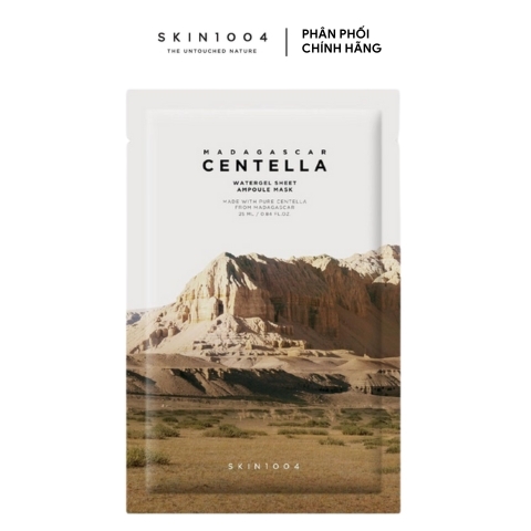 Mặt Nạ Giấy Skin1004 Làm Dịu, Ngừa Mụn Chiết Xuất Rau Má Madagascar Centella Watergel Sheet 25ml