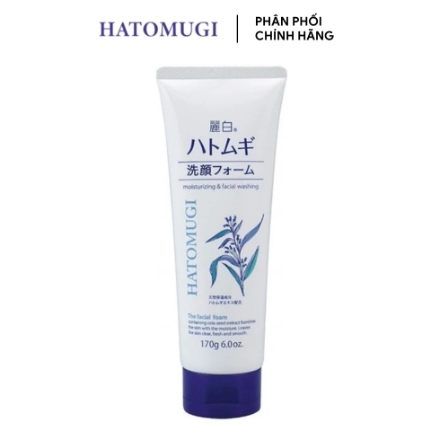 Sữa Rửa Mặt Hatomugi Moisturizing & Facial Washing 170g