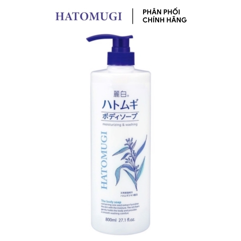 Sữa Tắm Dưỡng Ẩm Hatomugi Moisturizing & Washing 800ml