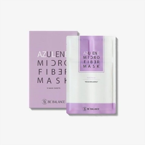 Mặt Nạ 3 Bước Làm Dịu Da Be' Balance Azulene Micro Fiber Mask (Tím)