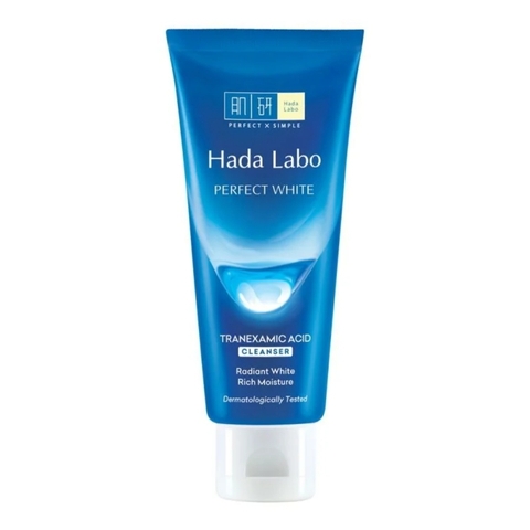 Sữa Rửa Mặt Hada Labo Sạch Sâu Dưỡng Sáng Da Perfect White Arbutin Cleanser 80g