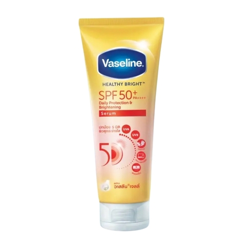 Tinh Chất Dưỡng Thể Vaseline Chống Nắng Sáng Da Healthy Bright Daily Protection & Brightening SPF50+ (Nhập Khẩu)