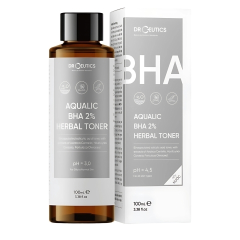 Nước Hoa Hồng Hỗ Trợ Loại Bỏ Tế Bào Chết DrCeutics Aqualic BHA 2% Herbal Toner 100ml