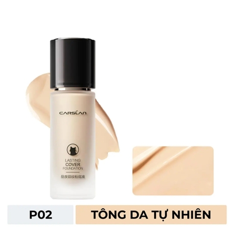 Kem Nền Carslan Lasting Cover Foundation 30g - P02 (Bản Trung)