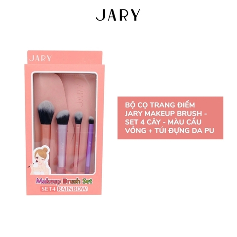 Bộ Cọ Trang Điểm Màu Cầu Vồng 4 Cây Jary Makeup Brush