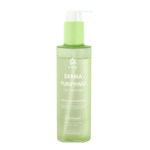 Gel Rửa Mặt Cho Da Dầu Mụn Actidem Derma Purifying Gel Cleanser 200ml