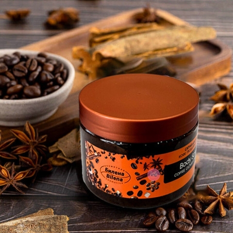 Tẩy Tế Bào Chết Quế Hồi Cafe Bilena Body Scrub Coffee Cloves Cinnamon 380g (Mẫu Mới)