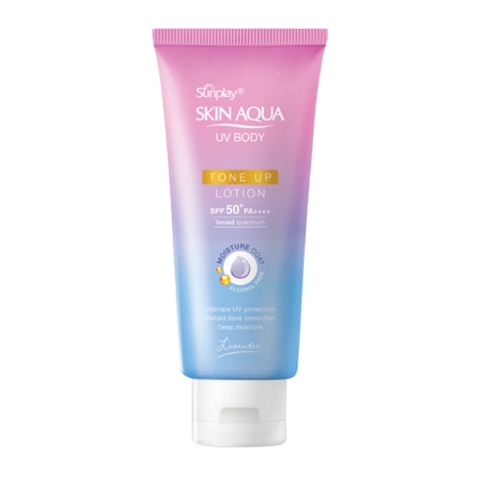 Lotion Chống Nắng Dưỡng Thể Sunplay Skin Aqua UV Body Tone Up Lotion Lavender SPF50+ 130g