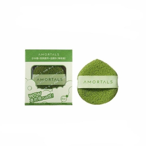 Bông Rửa Mặt Bọt Biển Amortals Wash To Smile Face Washing Puff