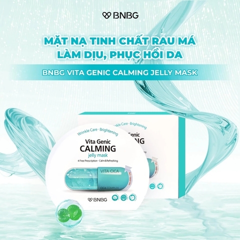 Mặt Nạ Giấy BNBG Calming Vita Genic Calming Jelly Mask Vita Cica Phục Hồi Da, Dưỡng Ẩm