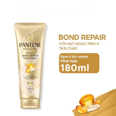 Kem Xả Phục Hồi Liên Kết Tóc Pantene Miracles Daily Serum Treatment 180ml