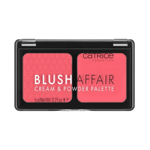 Bảng Phấn Má hồng Và Phấn Phủ Catrice Cosmetics Blush Affair Cream & Powder Palette - 010 Stunning Strawberry