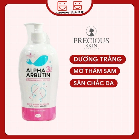 Sữa Dưỡng Thể Trắng Da Body Precious Skin Alpha Arbutin 3+ Collagen Body Lotion 500ml