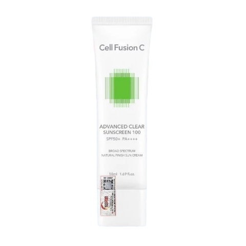 Kem Chống Nắng Kiềm Dầu Cell Fusion C Advanced Clear Sunscreen 100 SPF50+ (Xanh Lá) (Mẫu Mới)