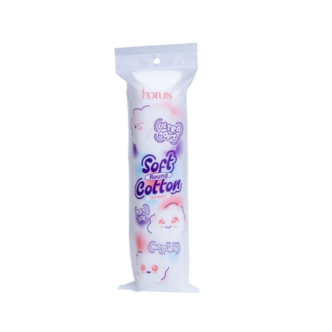 Bông Tẩy Trang Horus Round Ultra Soft Cotton Pads 120 Miếng