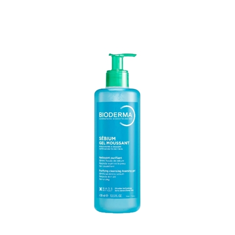 Gel Rửa Mặt Cho Da Dầu & Hỗn Hợp Bioderma Sébium Gel Moussant (Nhập Khẩu) (Mẫu Mới)