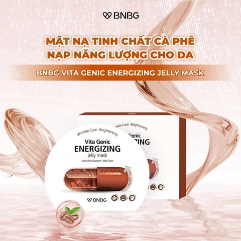 Măt Nạ Giấy Làm Ẩm, Ngừa Nếp Nhăn BNBG Vita Genic Energizing Jelly Mask Vita Caffeine 30ml
