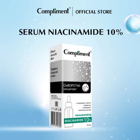 Tinh Chất Hỗ Trợ Ngăn Ngừa Mụn Và Dưỡng Trắng Cho Da Dầu Compliment Niacinamide 10% 27ml