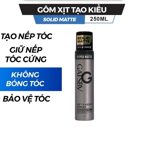 Keo Xịt Tóc Gatsby Set & Keep Spray 250ml