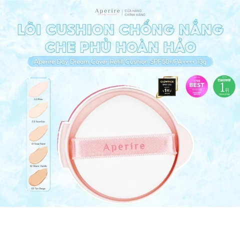Lõi Phấn Nước Aperire Day Dream Cover 13g - 01 Rose Petal